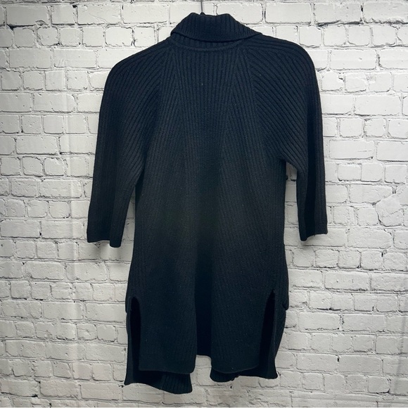 MAXMARA STUDIO OPEN CARDIGAN SZ S/M Black Women's elbow sleeves Sweater - Picture 5 of 11